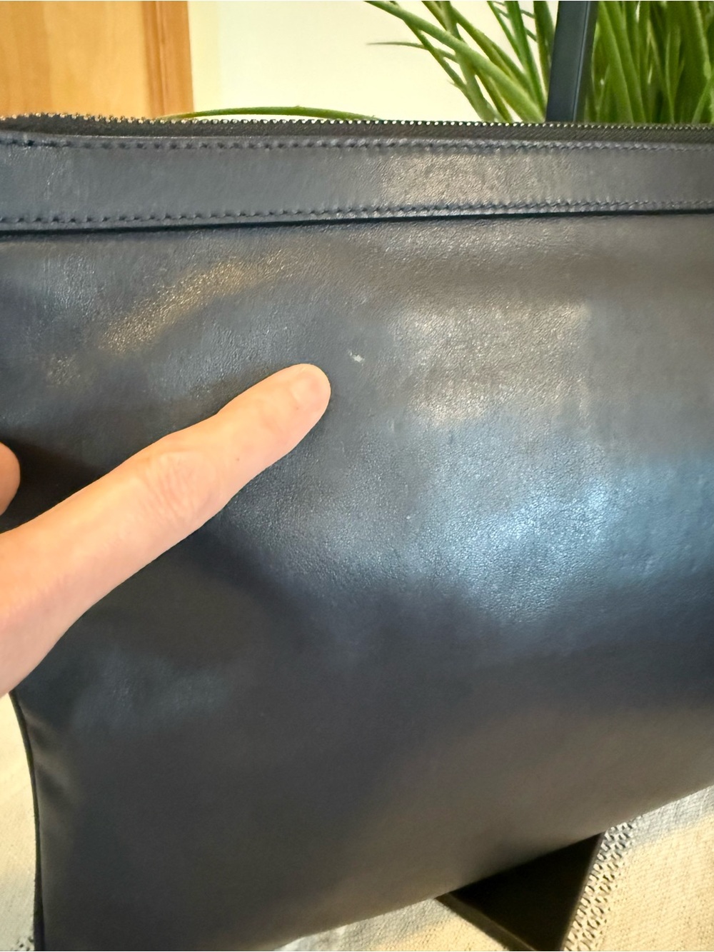 Jimmy Choo Derek Studded Leather Zip Clutch - Picture 6 of 10